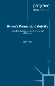 Byron romantic celebrity