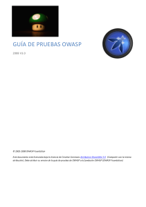 Guía de pruebas de OWASP nueva versión