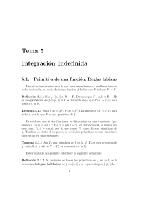 Tema5 Integracion Indefinida