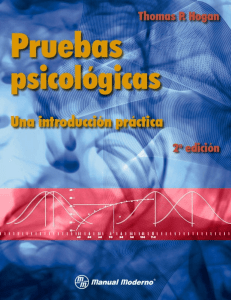 Pruebas psicológicas. Una introducción práctica, ed. 2 - Thomas P. Hogan