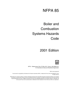 NFPA 85-2001