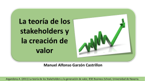 3. La teoría de los stakeholders y la creación de valor (1)
