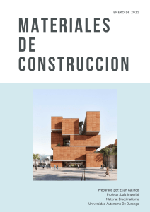 MATERIALES DE CONSTRUCCION
