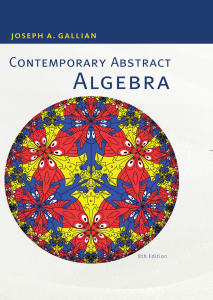 2. Gallian J. Contemporary Abstract Algebra.  8ed