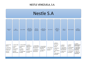 Organigrama Nestle S A Venezuela