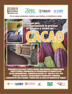 manual para el mejoramiento de practicas de beneficio y calidad del cacao 