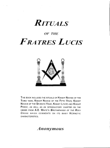 Rituals of Fratres Lucis