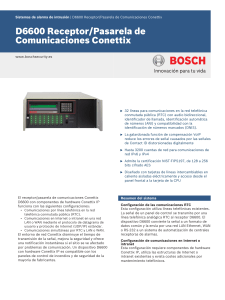 Conettix D6600 Data sheet esES 2663762955