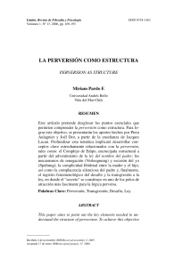 La Perversión como estructura, Miriam Pardo