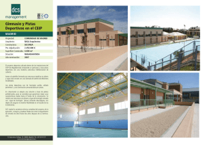 Gimnasio y pistas deportivas en el CEIP en Mahadahonda