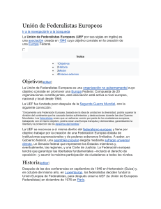 Unión de Federalistas Europeos