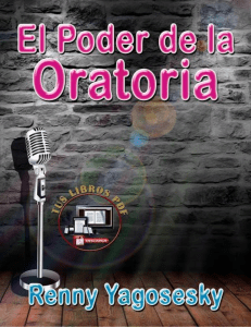 EL PODER DE LA ORATORIA