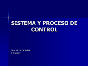 SISTEMA Y PROCESO DE CONTROL