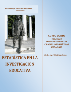 Estadistica en la Investigacion Educativ