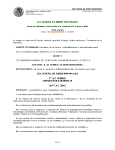 Ley General de Bienes Nacionales de fecha 21 10 2020