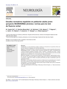 Neuronorma. Baremos Fluencia Verbal