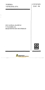 COVENIN 2245-1990 Escaleras Rampas y Pasarelas, Requisitos de Seguridad