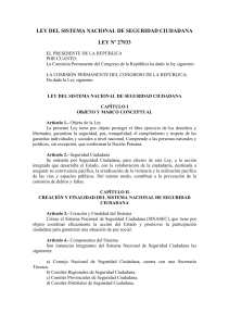 2003 Ley 27933 sistema nacional de seguridad ciudadana