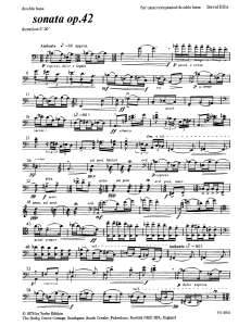 D. Ellis - Sonata Op.42 for unaccompanied double bass