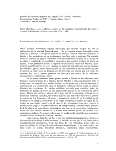 Circulaci&oacute;n Internacional de Ideas: Bourdieu