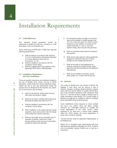 4 Installation Requirements