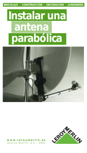 Instalación Antena parabolíca