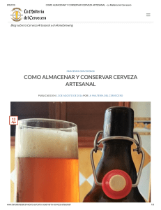 COMO ALMACENAR Y CONSERVAR CERVEZA ARTESANAL - La Maltería del Cervecero