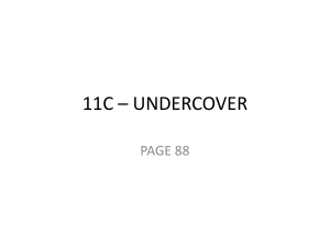 11C – UNDERCOVER