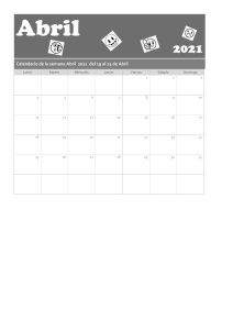 calendario de abril