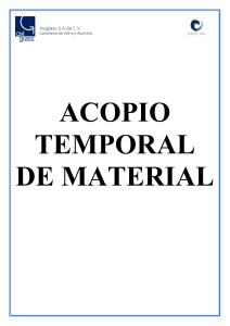 ACOPIO TEMPORAL DE MATERIAL