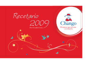 Recetario Chango Zafra 2009