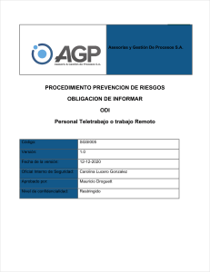 SGSI005 PRO Obilgacion de Informar Covid-19