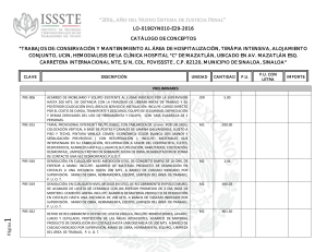 Catálogo Mazatlán ISSSTE