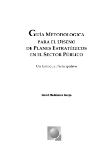 Guía metodológica planes estratégicos sector público