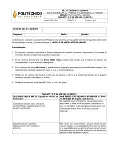 DIAGNOSTICO DE SABERES PREVIOS pdf