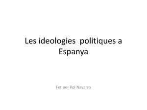 Les ideologies  politiques a Espanya