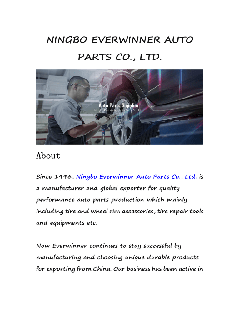 NINGBO EVERWINNER AUTO PARTS CO., LTD.