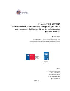 Caracterización de la enseñanza de la religión a partir de la implementación del Decreto 924/1983 en las escuelas públicas de Chile