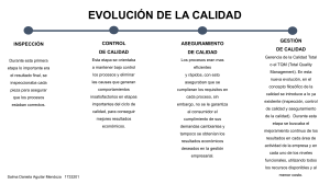 EVOLUCIÓN DE LA CALIDAD