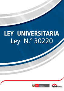 ley universitaria 30220