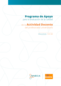 Programa DOCENTIA - ANECA