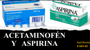 Acetaminofén y Aspirina-Generalidades
