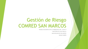 Gestión de Riesgo COMRED SAN MARCOS