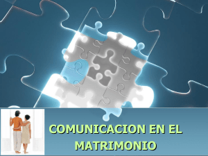 COMUNICACION MATRIMONIAL