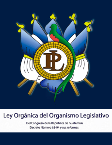 Ley orgánica del Organismo Legislativo