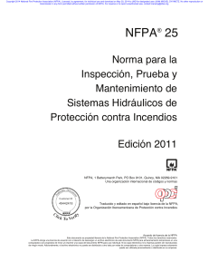 NFPA 25. Español
