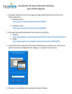 Proceso de Instalacion Azure Remote Desktop CAM