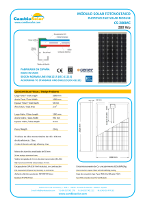 Catalogo modulos fotovoltaicos - CambioSolar
