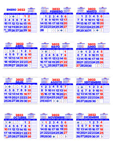 calendario mini 2022