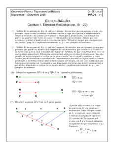 Solucionario Caps. 1 al 16 (Geometria Plana - Baldor)